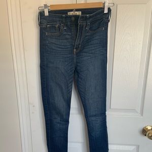 Holister, High-Rise Dark Wash Jeggings, Size: 00, Length: Regular